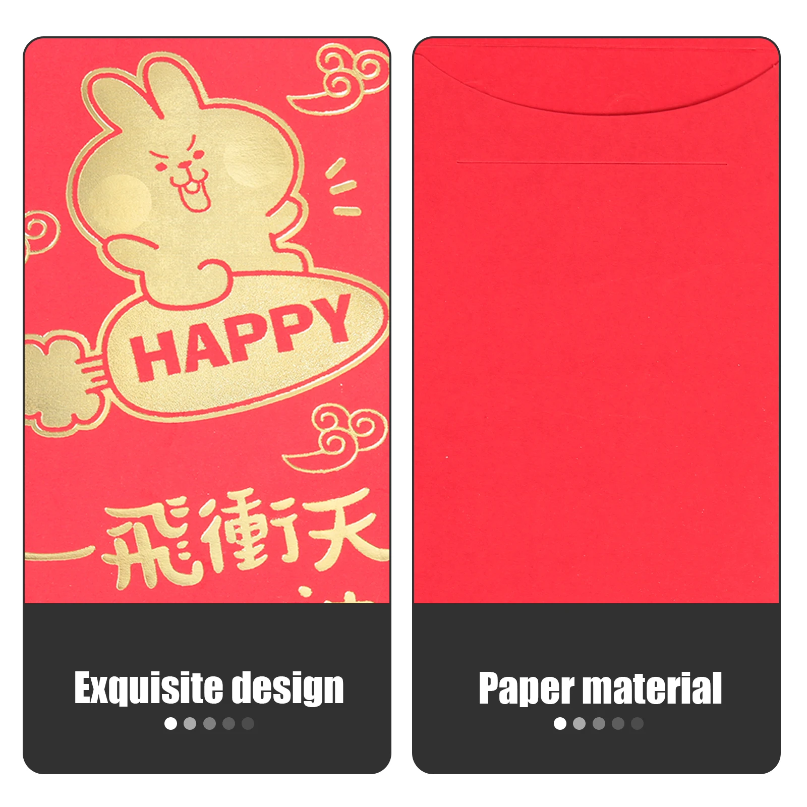 30pcs Creative Rabbit Envelopes Fine Craftsmanship Festival Gift For Chinese New Year Birthday Engagement Lightweight Easy Carry
30pcs Creative Rabbit Envelopes Fine Craftsmanship Festival Gift For Chinese New Year Birthday Engagement Lightweight Easy Carry