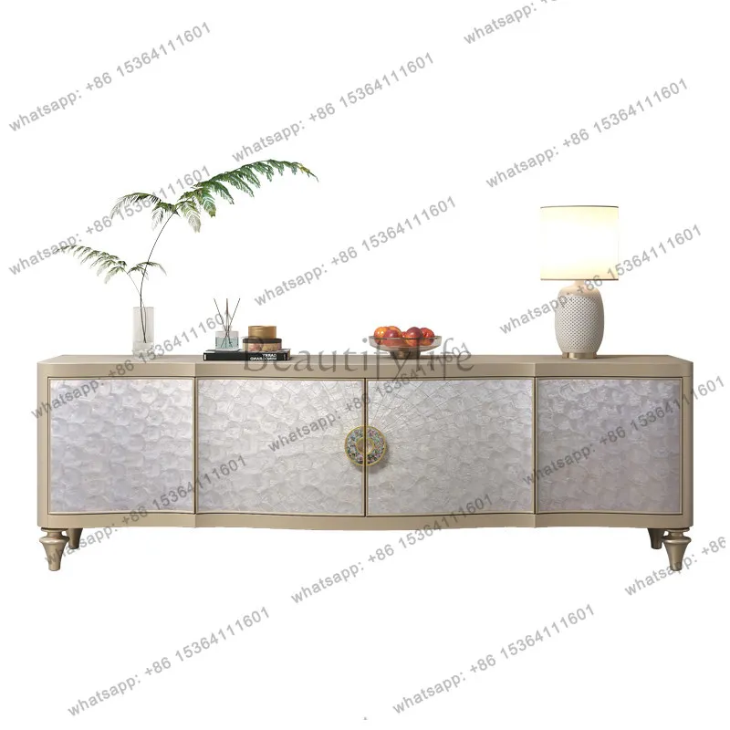 American light luxury shell TV cabinet villa high-end floor-to-ceiling storage locker
American light luxury shell TV cabinet villa high-end floor-to-ceiling storage locker