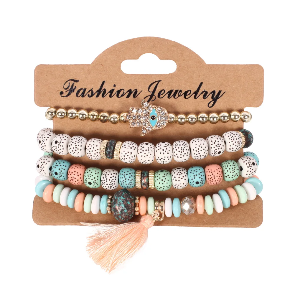 Boho Evil Eye Tassel Bracelet Set For Women Stone Beads Chain Handmade Bangle Female Fashion Party Jewelry Gift
Boho Evil Eye Tassel Bracelet Set For Women Stone Beads Chain Handmade Bangle Female Fashion Party Jewelry Gift