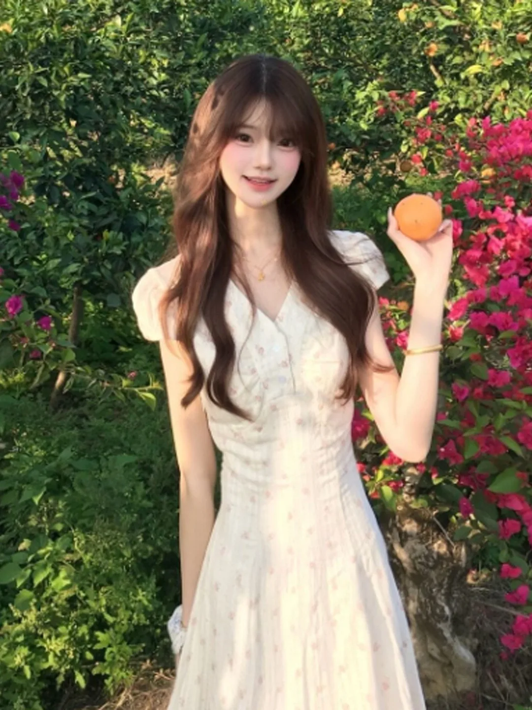 Gentle Wind Beautiful V-neck Waist-cinched Fairy Long Dress Unique Not Repeating Summer Dress Cotton Short Sleeve City Commute
Gentle Wind Beautiful V-neck Waist-cinched Fairy Long Dress Unique Not Repeating Summer Dress Cotton Short Sleeve City Commute