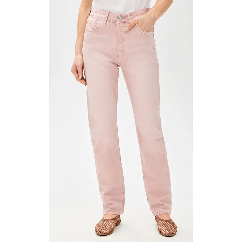 Women Classic Straight Leg Daily Jeans Girls Stretch High Waisted Denim Pants Lady Comfortable Basic Pink Gray Cheap Trousers
Women Classic Straight Leg Daily Jeans Girls Stretch High Waisted Denim Pants Lady Comfortable Basic Pink Gray Cheap Trousers