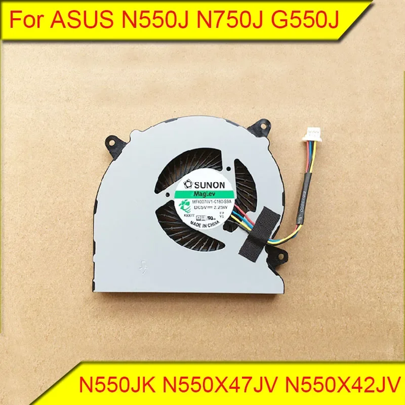 Для вентилятора ASUS N550J N750J G550J N550JK N550X47JV N550X42JV охлаждающий вентилятор
Для вентилятора ASUS N550J N750J G550J N550JK N550X47JV N550X42JV охлаждающий вентилятор