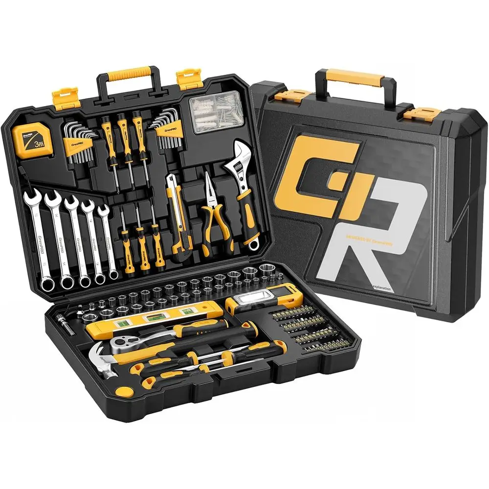 219-Piece Comprehensive Tool Kit for Home, Car, and Basic Repairs - Portable Plastic Case Included
219-Piece Comprehensive Tool Kit for Home, Car, and Basic Repairs - Portable Plastic Case Included