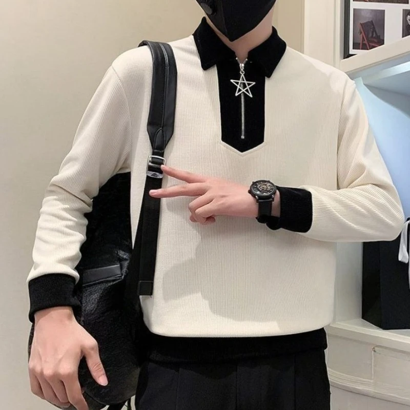 Zip Polo Sweat Shirt Men's Pullover Wear to Work Cotton Novelty And Pastel Color Simple No Brand Tops New In Emo Male Sweatshirt
Zip Polo Sweat Shirt Men's Pullover Wear to Work Cotton Novelty And Pastel Color Simple No Brand Tops New In Emo Male Sweatshirt