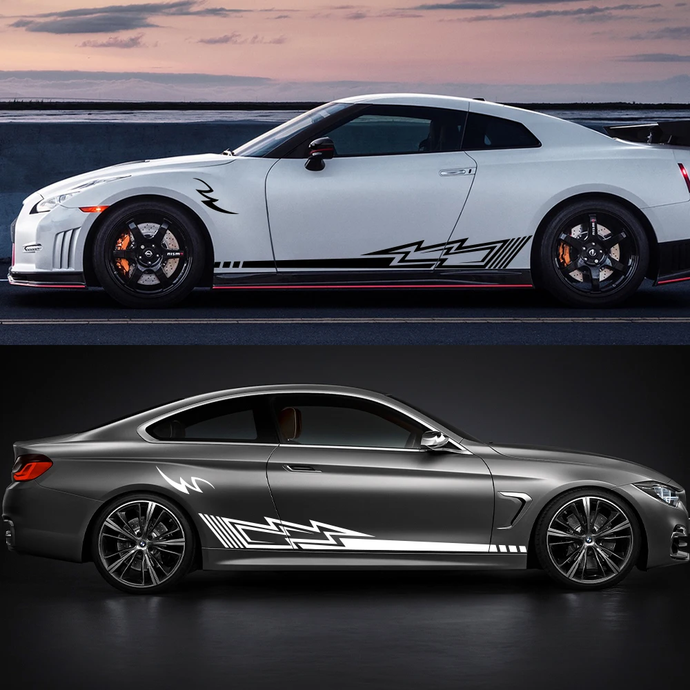 Car Body Side Sticker Graphics Lightning Stripes Vinyl Film Decals for Truck SUV Off Road Jeep Universal Auto Tuning Accessories
Car Body Side Sticker Graphics Lightning Stripes Vinyl Film Decals for Truck SUV Off Road Jeep Universal Auto Tuning Accessories