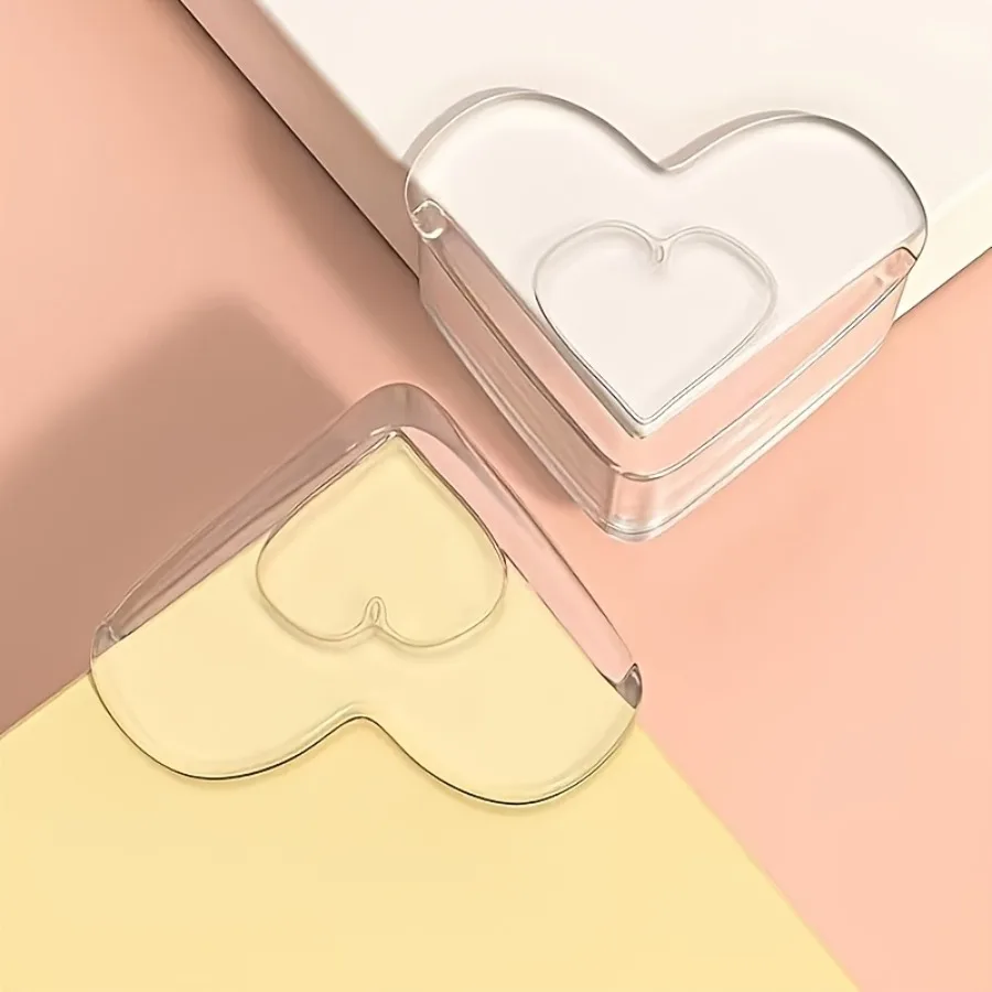 4 Heart Shaped Transparent Table Corner Protectors - Heart Shaped Anti-collision Protectors with Durable PVC Safety Edges, Used for Home Office Furniture, Sharp Corner Protection, Furniture Safety Upgrade
4 Heart Shaped Transparent Table Corner Protectors - Heart Shaped Anti-collision Protectors with Durable PVC Safety Edges, Used for Home Office Furniture, Sharp Corner Protection, Furniture Safety Upgrade