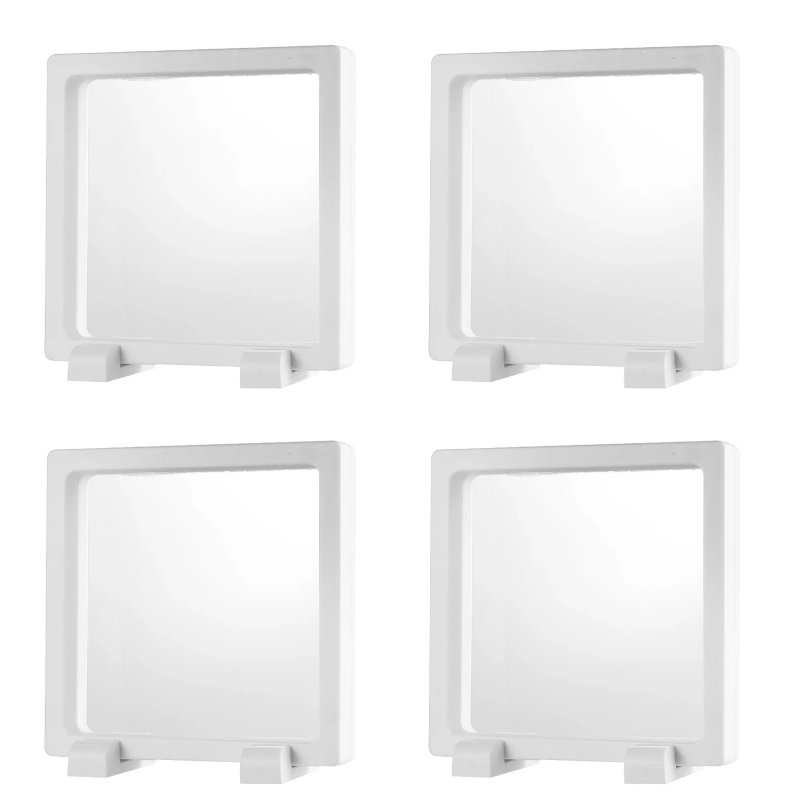 4 Boxes 8 Bases Clear Display Box Floating Holder for Jewelry Storage Organizer Case Necklace Ring Bracelet Pe Transparent Frame
4 Boxes 8 Bases Clear Display Box Floating Holder for Jewelry Storage Organizer Case Necklace Ring Bracelet Pe Transparent Frame