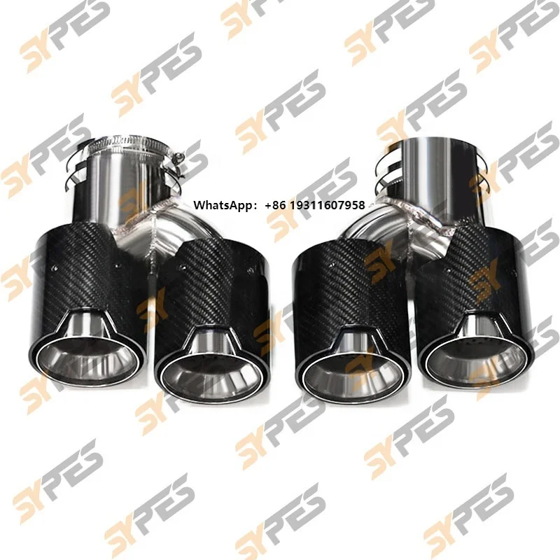 SYPES Carbon Fiber Exhaust Pipe Exhaust Tip Muffler Tip Exhaust System For 19-20 Car G20 G21 M340i G42 M440i G22 M240i MPE
SYPES Carbon Fiber Exhaust Pipe Exhaust Tip Muffler Tip Exhaust System For 19-20 Car G20 G21 M340i G42 M440i G22 M240i MPE
