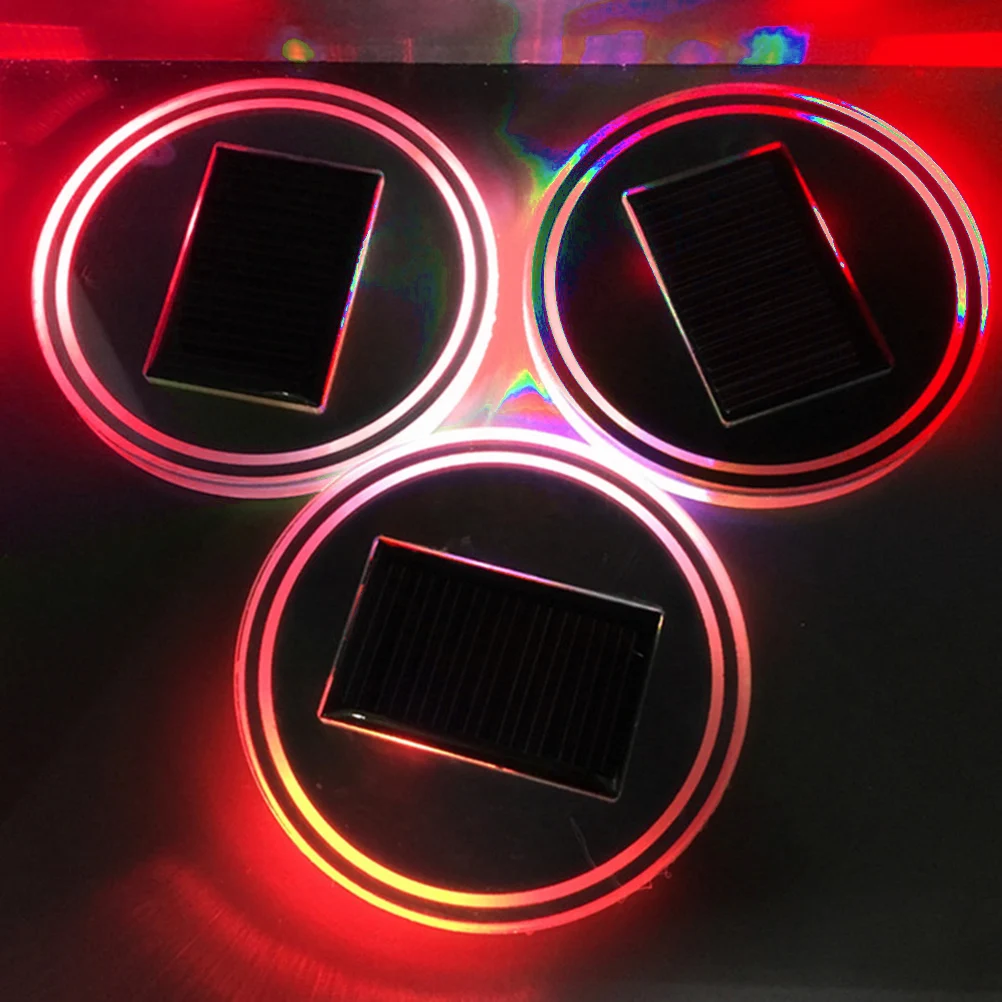 Car Cup Holder Coasters Solar LED Mat Waterproof Heat-resistant Premium Acrylic Durable Use Solar Panels Charging Polished
Car Cup Holder Coasters Solar LED Mat Waterproof Heat-resistant Premium Acrylic Durable Use Solar Panels Charging Polished