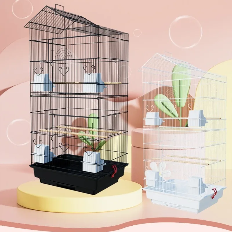 Large Metal Rustproof Tiger Stripe Parrots Sunflower Cockatoo Breeding Bird Cage Durable Big Cage Family Use Parrot Cage
Large Metal Rustproof Tiger Stripe Parrots Sunflower Cockatoo Breeding Bird Cage Durable Big Cage Family Use Parrot Cage