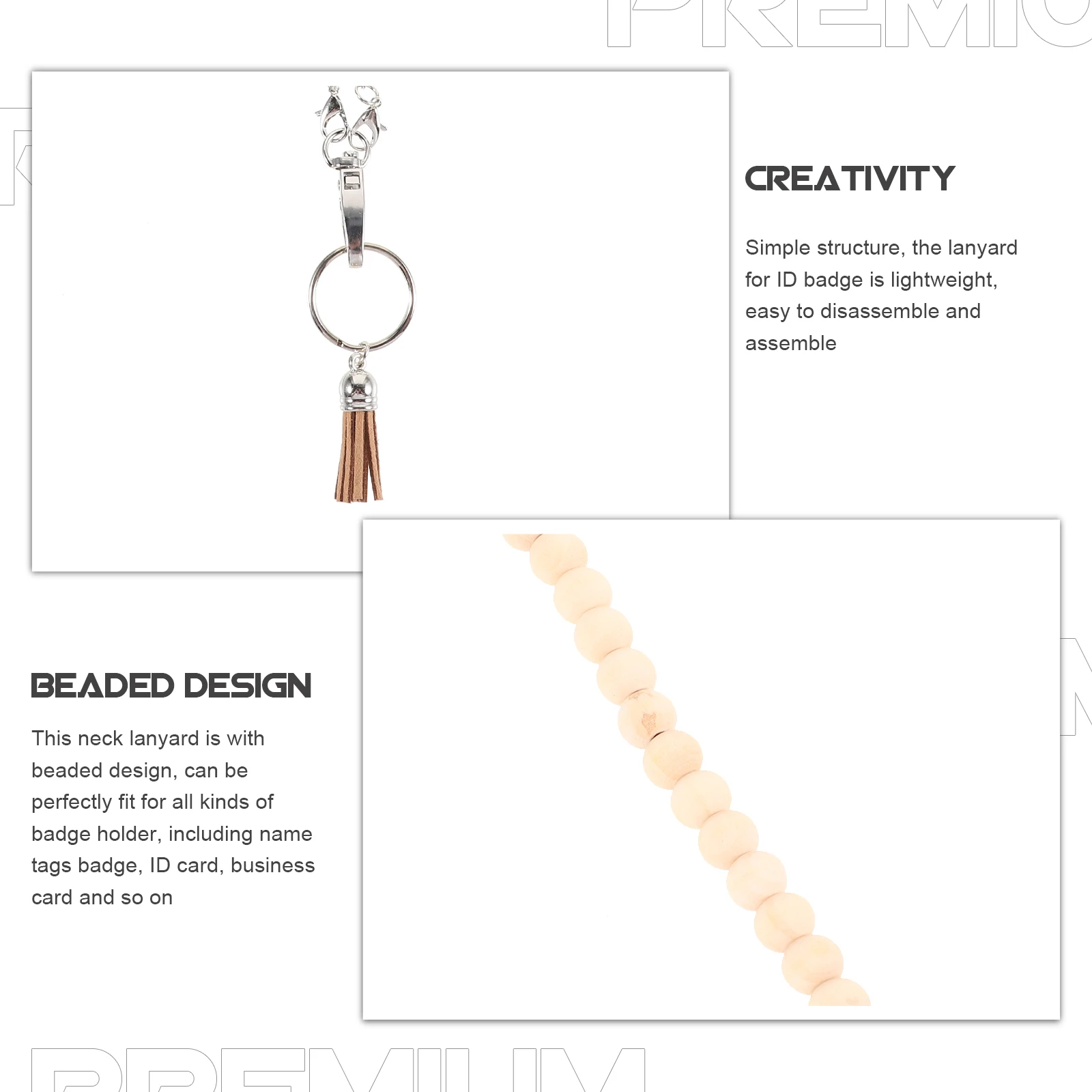 Id Badge Lanyard Beaded Card Holder Neck Strap Key Chain For Women Teachers Office Cruise Lightweight Free Hands Outdoor Use 
Id Badge Lanyard Beaded Card Holder Neck Strap Key Chain For Women Teachers Office Cruise Lightweight Free Hands Outdoor Use