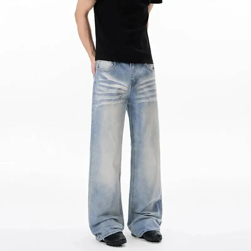 High Street Stretchy Men's Light Blue Flared Jeans Straight Cut Clean Fit Trousers Trendy Casual Denim Pants Fashion 9X3640
High Street Stretchy Men's Light Blue Flared Jeans Straight Cut Clean Fit Trousers Trendy Casual Denim Pants Fashion 9X3640
