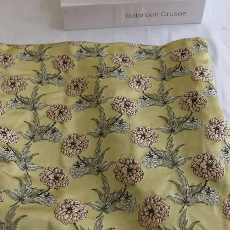 Ins Style Oil Painting Embroidery Polyester Fabric Retro Flower Jacquard Fashion Handmade DIY Fabric
Ins Style Oil Painting Embroidery Polyester Fabric Retro Flower Jacquard Fashion Handmade DIY Fabric