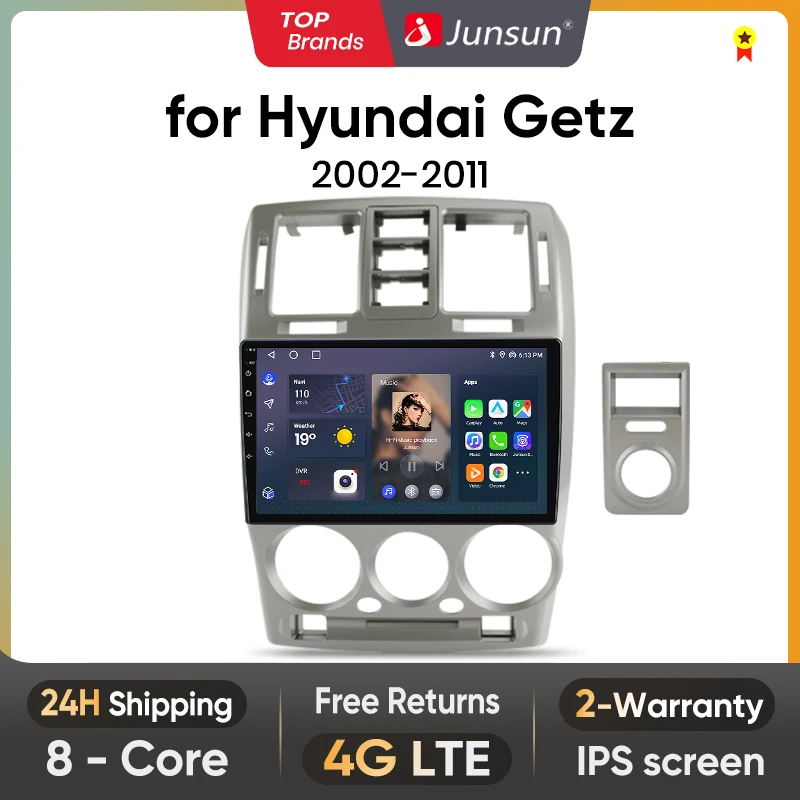 Junsun V1 AI Voice Wireless CarPlay Android Auto Radio for Hyundai Getz 2002 - 2011 4G Car Multimedia GPS 2din autoradio
Junsun V1 AI Voice Wireless CarPlay Android Auto Radio for Hyundai Getz 2002 - 2011 4G Car Multimedia GPS 2din autoradio