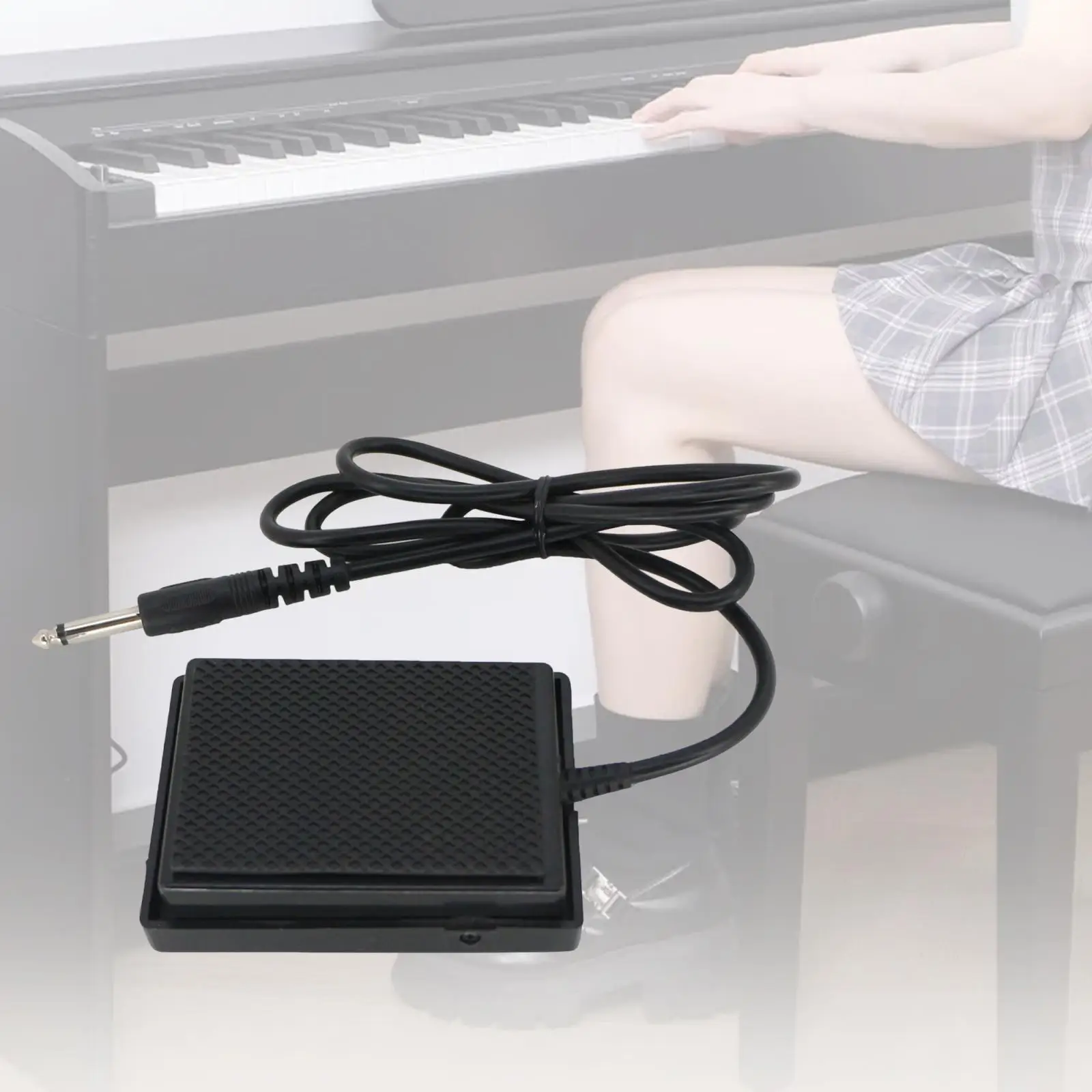 Piano Sustain Pedal Easy to Use Spare Parts Multipurpose with 150cm Cable 3.5mm Plug for Hand Roll Piano Training Repairing
Piano Sustain Pedal Easy to Use Spare Parts Multipurpose with 150cm Cable 3.5mm Plug for Hand Roll Piano Training Repairing