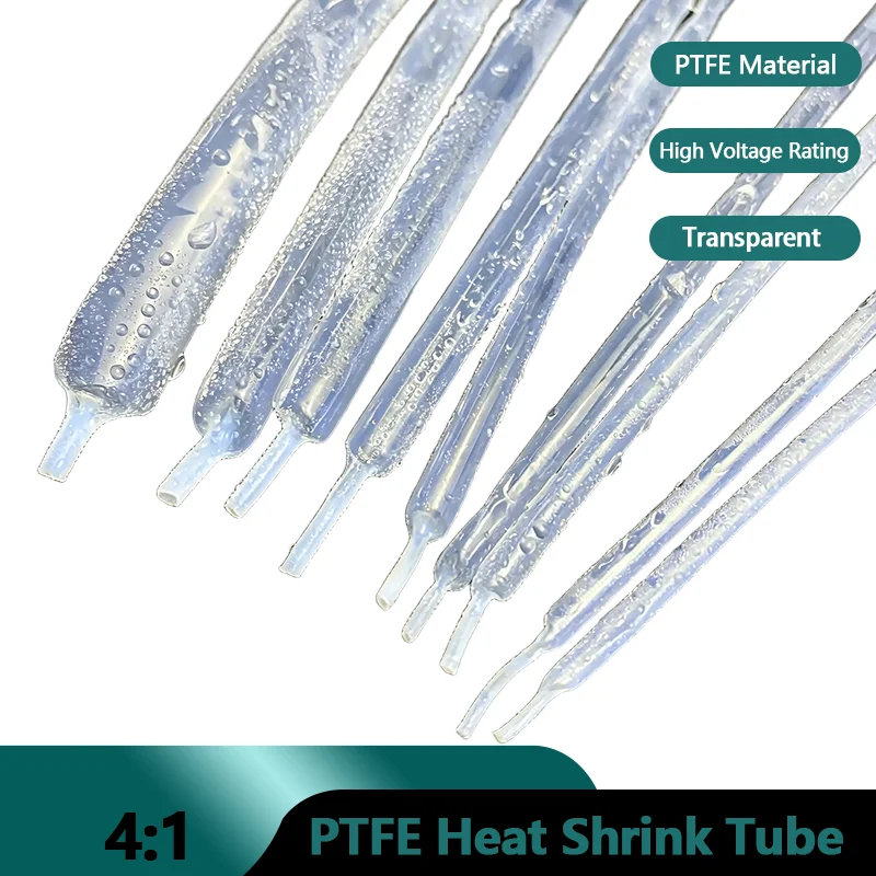 1/10/30M 4:1 PTFE Transparent shrink tube Shrinkage Ratio 2 4 6 8 9.6mm 260Deg. C/600V High Temperature Shrink Wrapping
1/10/30M 4:1 PTFE Transparent shrink tube Shrinkage Ratio 2 4 6 8 9.6mm 260Deg. C/600V High Temperature Shrink Wrapping