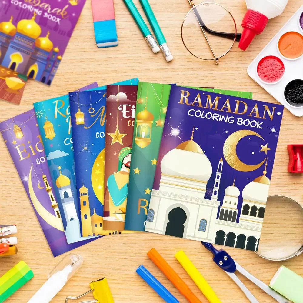 16PCS Ramadan Eid Mubarak Party Mini Coloring Book Graffiti Painting Book for Muslim Party Supplies
16PCS Ramadan Eid Mubarak Party Mini Coloring Book Graffiti Painting Book for Muslim Party Supplies