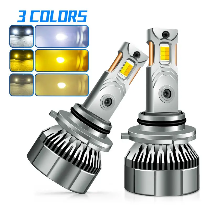 H1 H3 H7 H8/H9/H11 H18 9005/HB3 9006/HB4 9012 LED Tri-color Headlight Bulb Car Fog Light 12V 110W Super Bright Automotive Lamp
H1 H3 H7 H8/H9/H11 H18 9005/HB3 9006/HB4 9012 LED Tri-color Headlight Bulb Car Fog Light 12V 110W Super Bright Automotive Lamp