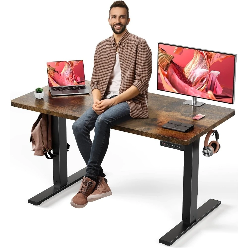 Office Desk, 48 x 24 Inch Electric Adjustable Standing Desks w/Cable Management - 3 Memory Preset Adjustable Height Office Desks
Office Desk, 48 x 24 Inch Electric Adjustable Standing Desks w/Cable Management - 3 Memory Preset Adjustable Height Office Desks