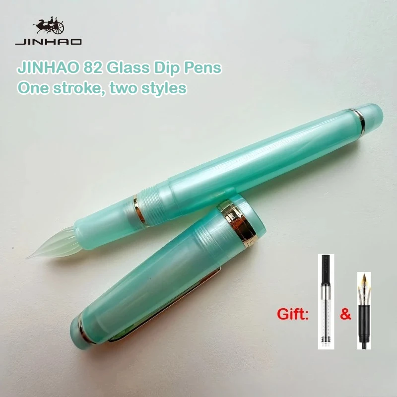 Перьевые ручки JINHAO 82 со стеклянным корпусом и конвертерами для чернил, два стиля в одном, для каллиграфии, канцелярские товары, школьные принадлежности
Перьевые ручки JINHAO 82 со стеклянным корпусом и конвертерами для чернил, два стиля в одном, для каллиграфии, канцелярские товары, школьные принадлежности