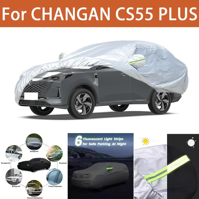 For CHANGAN CS55 PLUS Car Cover Outdoor Protection Covers Snow Sunshade Waterproof Dustproof Exterior UV Car Accessories
For CHANGAN CS55 PLUS Car Cover Outdoor Protection Covers Snow Sunshade Waterproof Dustproof Exterior UV Car Accessories