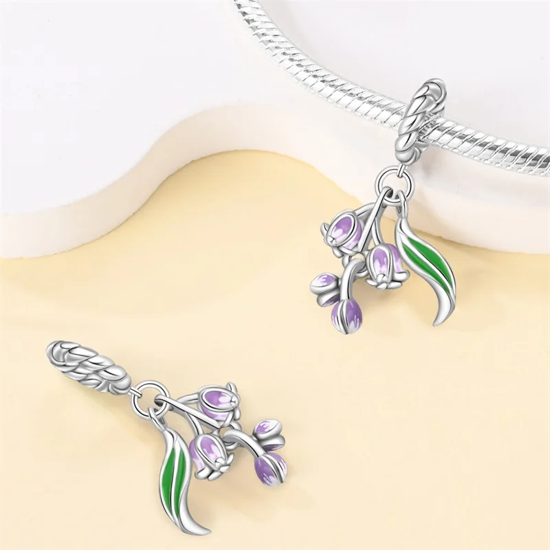 New Original 925 Sterling Silver Happiness Bell Orchid Charms Pendant For Women Exquisite DIY Anniversary Jewelry Gifts
New Original 925 Sterling Silver Happiness Bell Orchid Charms Pendant For Women Exquisite DIY Anniversary Jewelry Gifts