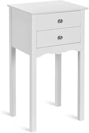 End Table w/ 2 Ders Side Table Nightstand Multi-pose Accent Table Living Room Bedroom Home urniture (1, White)
End Table w/ 2 Ders Side Table Nightstand Multi-pose Accent Table Living Room Bedroom Home urniture (1, White)