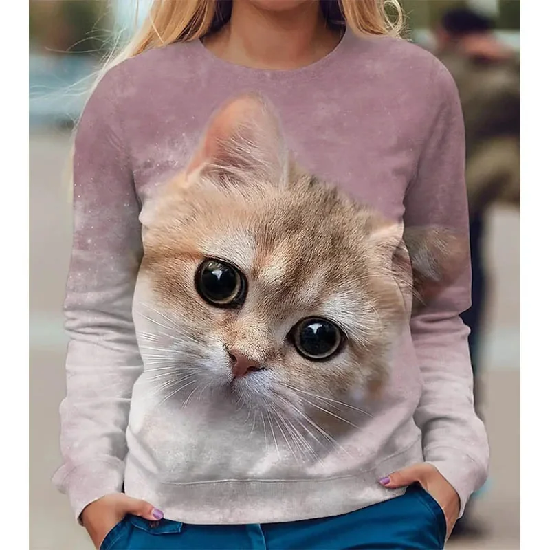 Kawaii New 3D Print Cute Animal Cats Sweatshirts Women Funny Streetwear Pullovers Fashion Harajuku Clothing Winter Pullover Tops
Kawaii New 3D Print Cute Animal Cats Sweatshirts Women Funny Streetwear Pullovers Fashion Harajuku Clothing Winter Pullover Tops