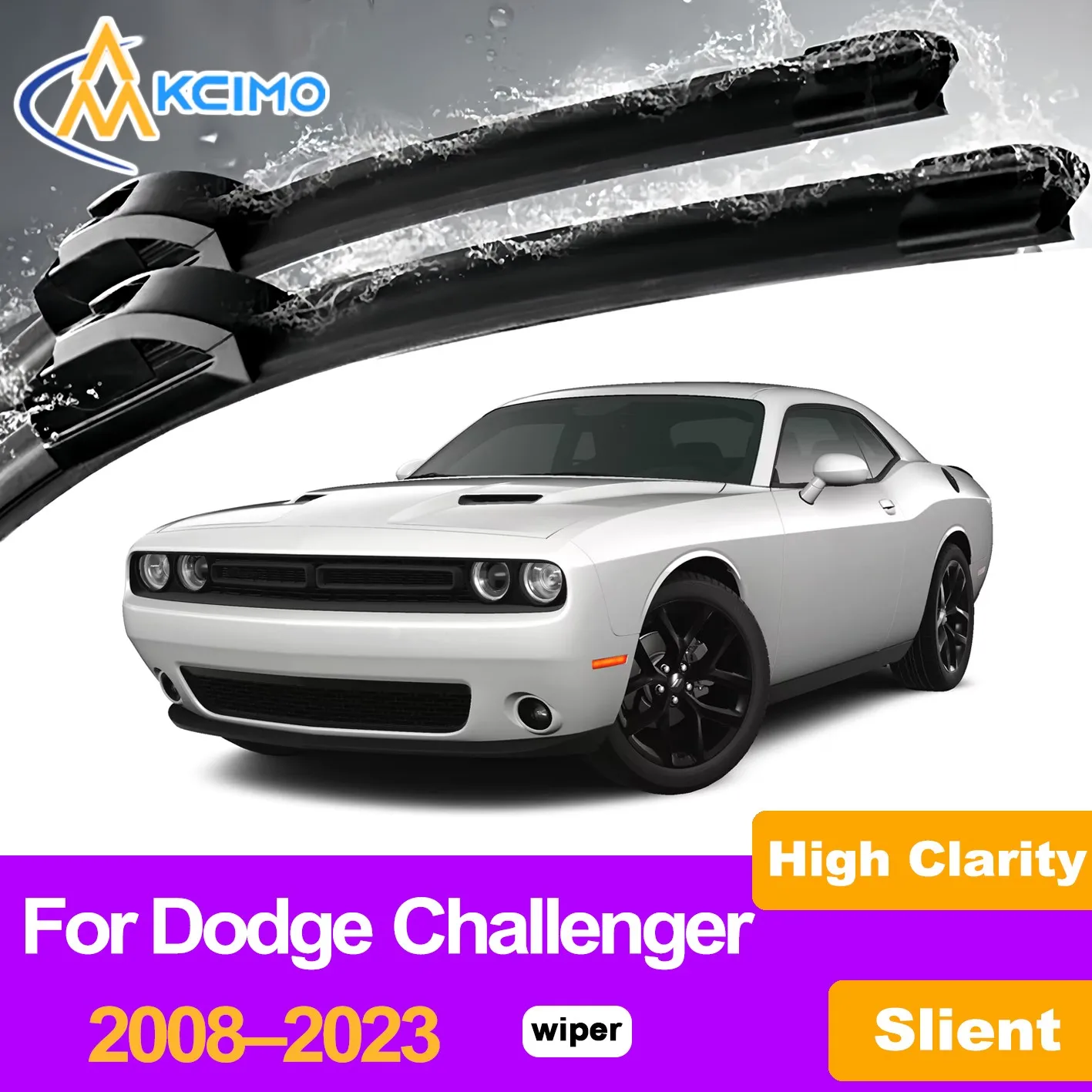 KCIMO 2PCS Front Windshield Wiper Blades For Dodge Challenger 2008–2023, All Weather Resistant Crystal Clear Vision Guaranteed
KCIMO 2PCS Front Windshield Wiper Blades For Dodge Challenger 2008–2023, All Weather Resistant Crystal Clear Vision Guaranteed
