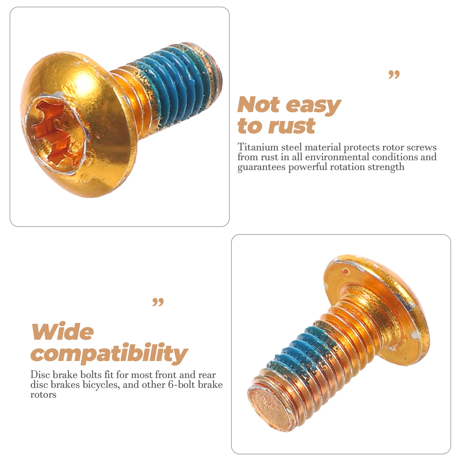 Bicycle Titanium Steel Brake Pad Screws Durable Disc Brake Fixing Screws For E-Bike Road Bike Touring
Bicycle Titanium Steel Brake Pad Screws Durable Disc Brake Fixing Screws For E-Bike Road Bike Touring