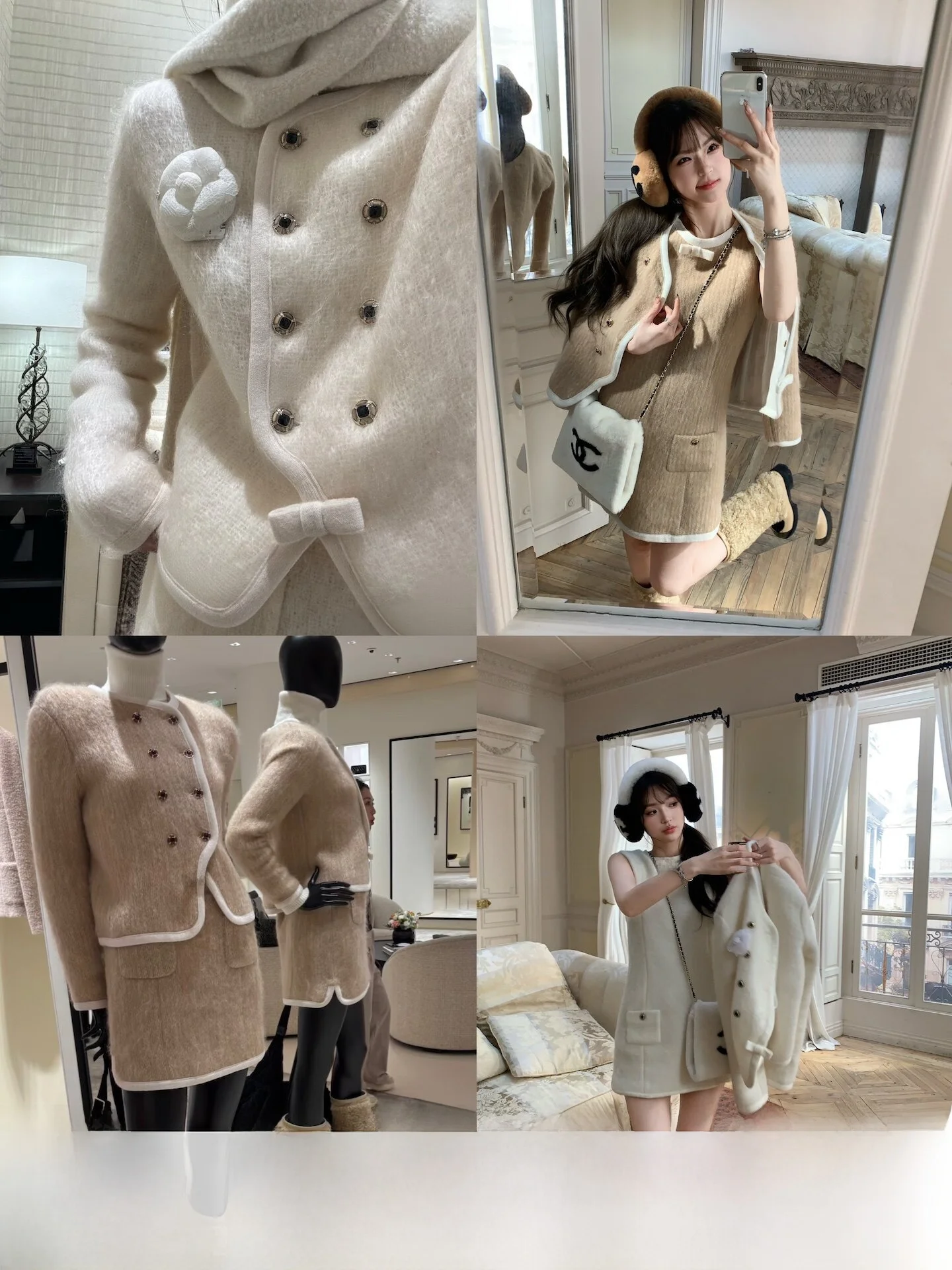 F Boutique 25N Ski Series Thickened Woolen Coat for Young Women Short Style Double Breasted Button Design No Hat Included
F Boutique 25N Ski Series Thickened Woolen Coat for Young Women Short Style Double Breasted Button Design No Hat Included