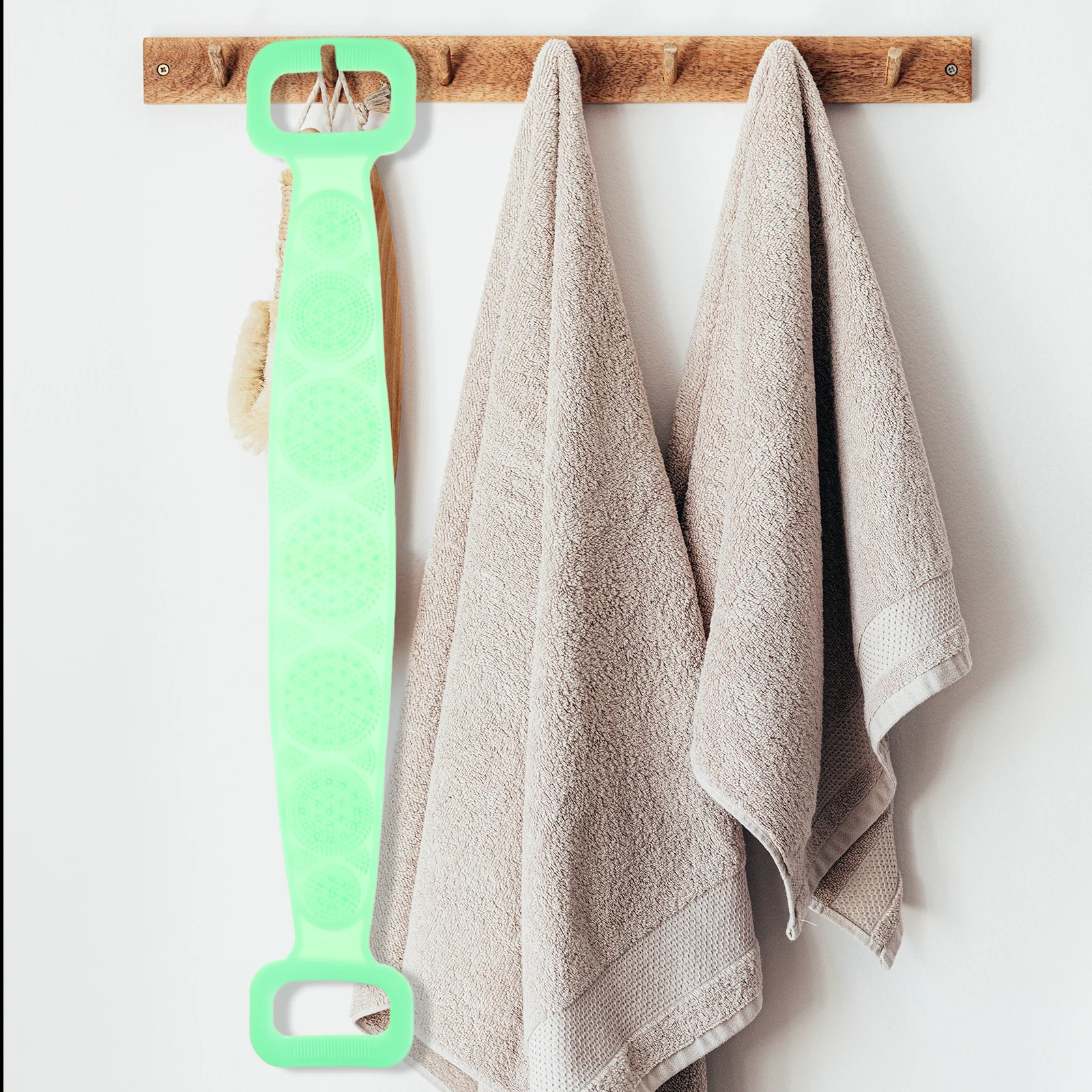 1pcs Silicone Back Scrub Bath Portable Rubbing Towel Back-Pulling Towel With Handle Exfoliating Durable Green Home Use
1pcs Silicone Back Scrub Bath Portable Rubbing Towel Back-Pulling Towel With Handle Exfoliating Durable Green Home Use