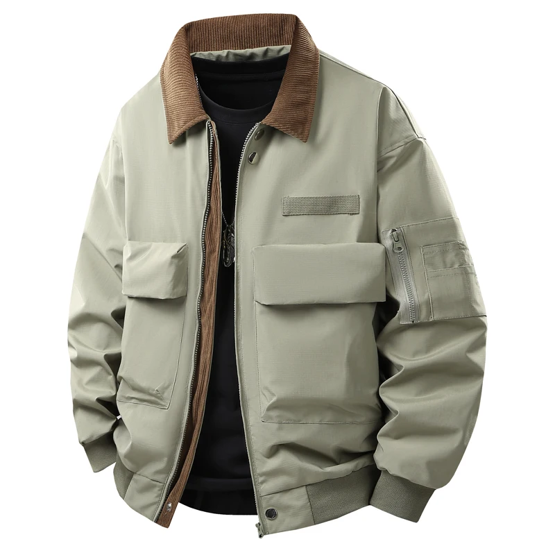 Retro Collar Workwear Jaet Men's Autumn Winter New Trend Brand Versatile Old Money Sle Haome Pilot Jaet Casual Windp...
Retro Collar Workwear Jaet Men's Autumn Winter New Trend Brand Versatile Old Money Sle Haome Pilot Jaet Casual Windp...