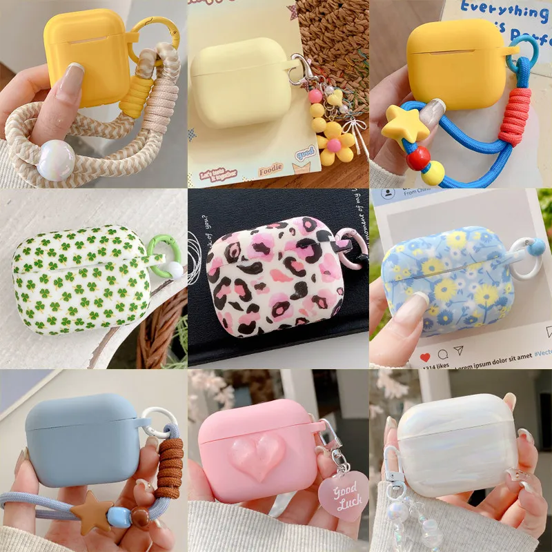 For AirPods 4 Pro 2 3 2 1 Pro 3 Generation Case Silicone Soft Fresh Style Protective Earphone Shell with Dopamine Short Rope
For AirPods 4 Pro 2 3 2 1 Pro 3 Generation Case Silicone Soft Fresh Style Protective Earphone Shell with Dopamine Short Rope