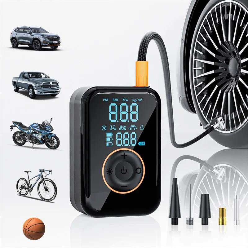 Portable Wireless Tire Inflator High Pressure Air Pump Mini Auto Tyre Inflation Compressor for Car Motorcycle Bicycle Balls
Portable Wireless Tire Inflator High Pressure Air Pump Mini Auto Tyre Inflation Compressor for Car Motorcycle Bicycle Balls