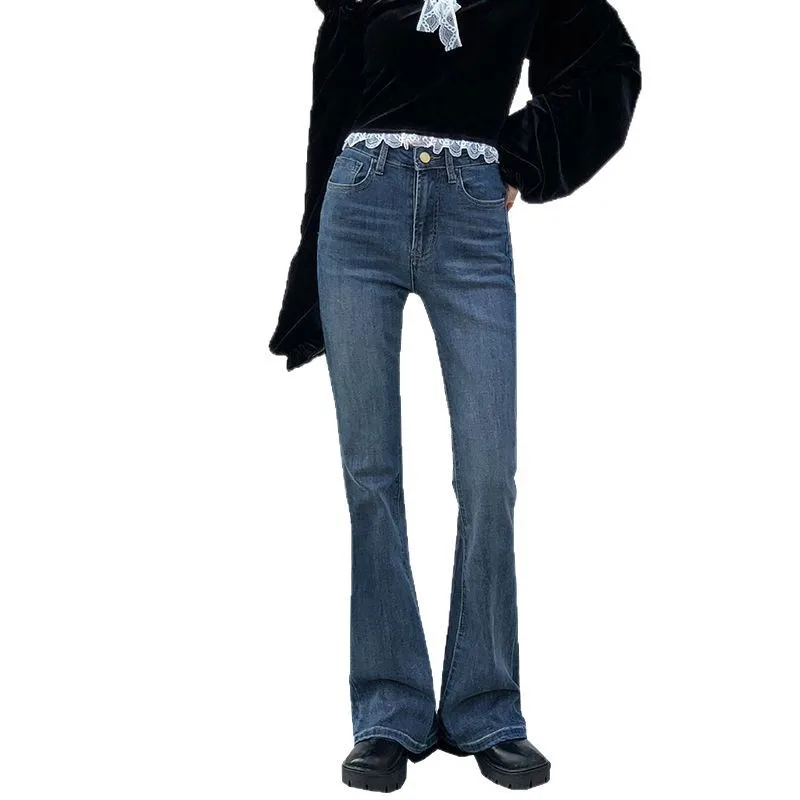 2026 New Streetwear Vintage High Waist Bell Bottom Jeans Women's Spring Slim Retro Blue High Heel Horse Hoof Pants Cotton Denim
2026 New Streetwear Vintage High Waist Bell Bottom Jeans Women's Spring Slim Retro Blue High Heel Horse Hoof Pants Cotton Denim