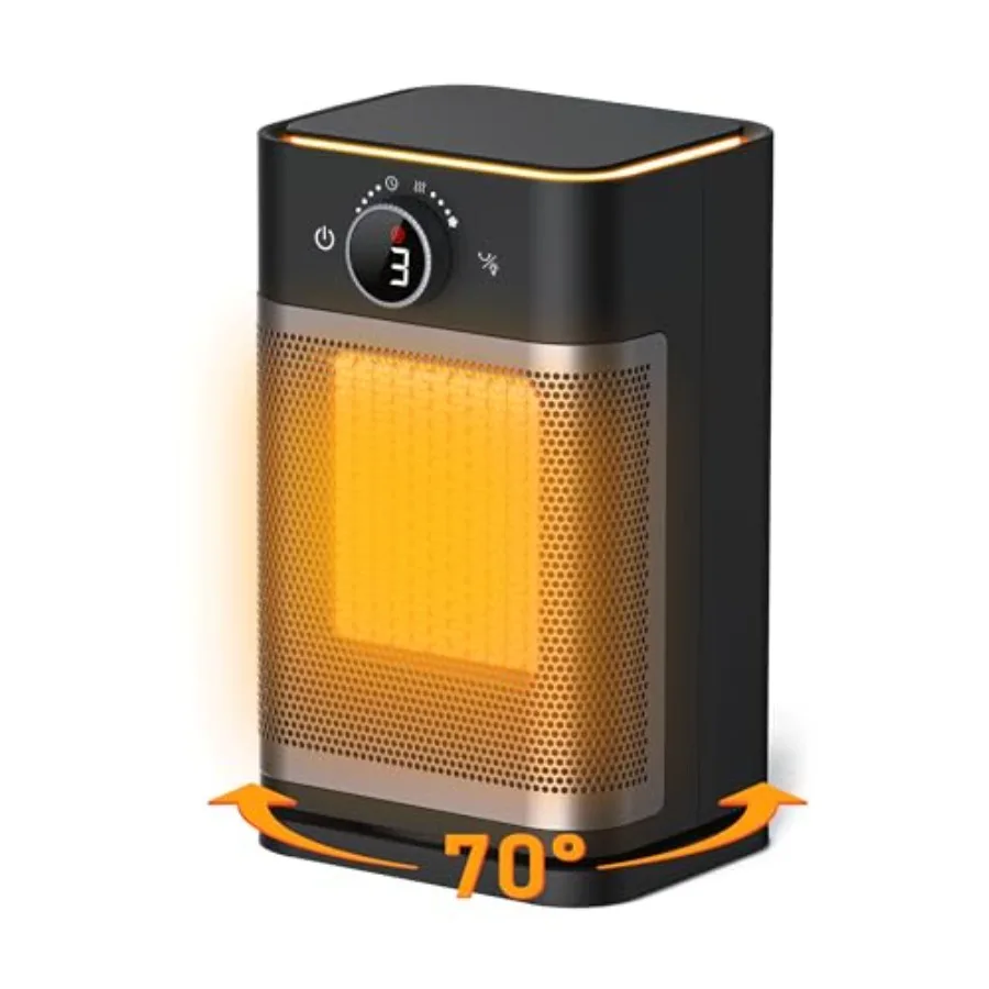 Aehaemo 1400W Portable Electric Space Heater for Indoor Use in Office Living Room Yoga Room PTC Heater with Thermostat 70 Oscil
Aehaemo 1400W Portable Electric Space Heater for Indoor Use in Office Living Room Yoga Room PTC Heater with Thermostat 70 Oscil