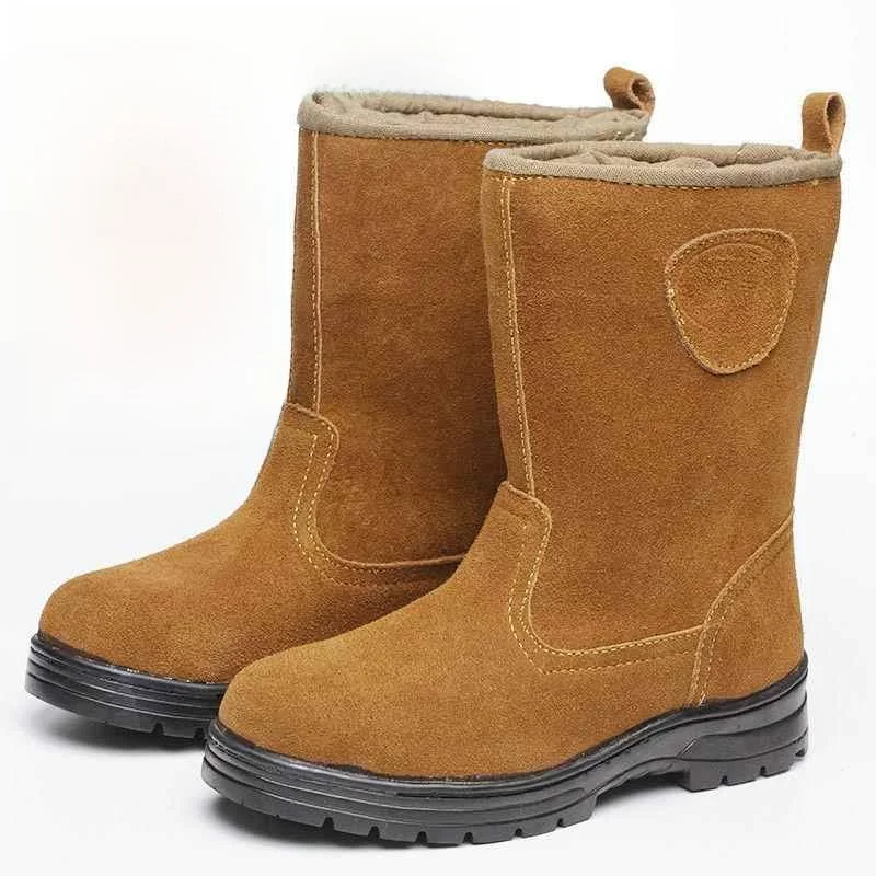 High-Tube Leather Safety Boots Men's Women's Oil Field Construction Site Welding Protective Shoes Winter Cotton Shoes
High-Tube Leather Safety Boots Men's Women's Oil Field Construction Site Welding Protective Shoes Winter Cotton Shoes