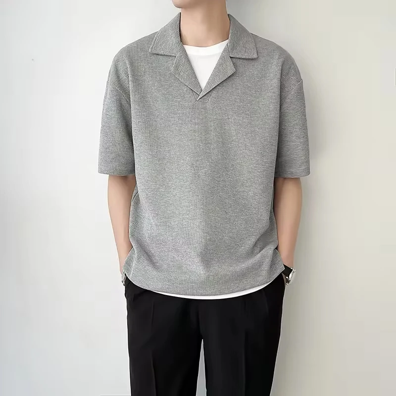 Summer Men's Shirts Ice Silk Hollow Casual Men Tops Short-sleeved Solid Color Turn Down Collar Blouses Fashion Male Top Pullover
Summer Men's Shirts Ice Silk Hollow Casual Men Tops Short-sleeved Solid Color Turn Down Collar Blouses Fashion Male Top Pullover