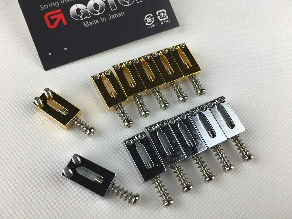 1 Set Genuine Original GOTOH S21 Steel Saddle / Electric Guitar Bridge Saddle 10.5MM Chrome Silver Gold MADE IN JAPAN
1 Set Genuine Original GOTOH S21 Steel Saddle / Electric Guitar Bridge Saddle 10.5MM Chrome Silver Gold MADE IN JAPAN