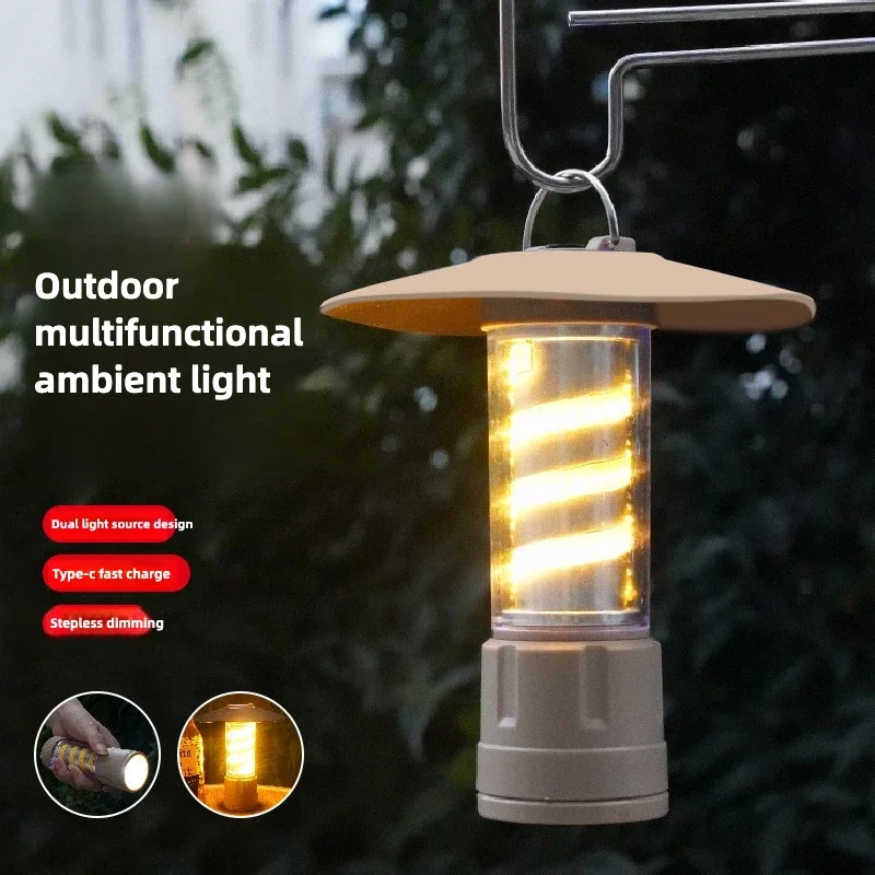 New Outdoor Multifunctional Camping Tent Lamps USB Rechargeable Lantern Charging Portable Hanging Light Flashlight Lighting
New Outdoor Multifunctional Camping Tent Lamps USB Rechargeable Lantern Charging Portable Hanging Light Flashlight Lighting