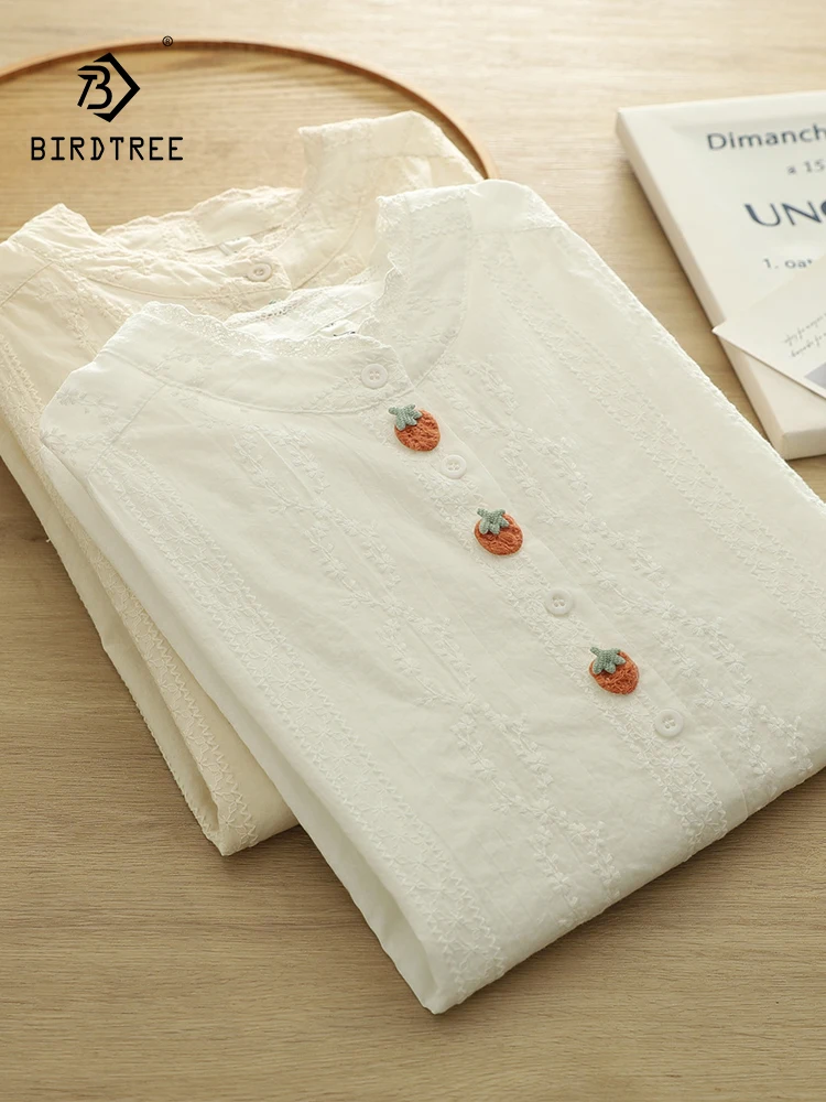 New 2025 Spring Cotton Long Sleeve Shirt, Women Stand Embroidery, Mori Girl Casual Versatile Sweet Loose Blouse, Summer T52612CC
New 2025 Spring Cotton Long Sleeve Shirt, Women Stand Embroidery, Mori Girl Casual Versatile Sweet Loose Blouse, Summer T52612CC