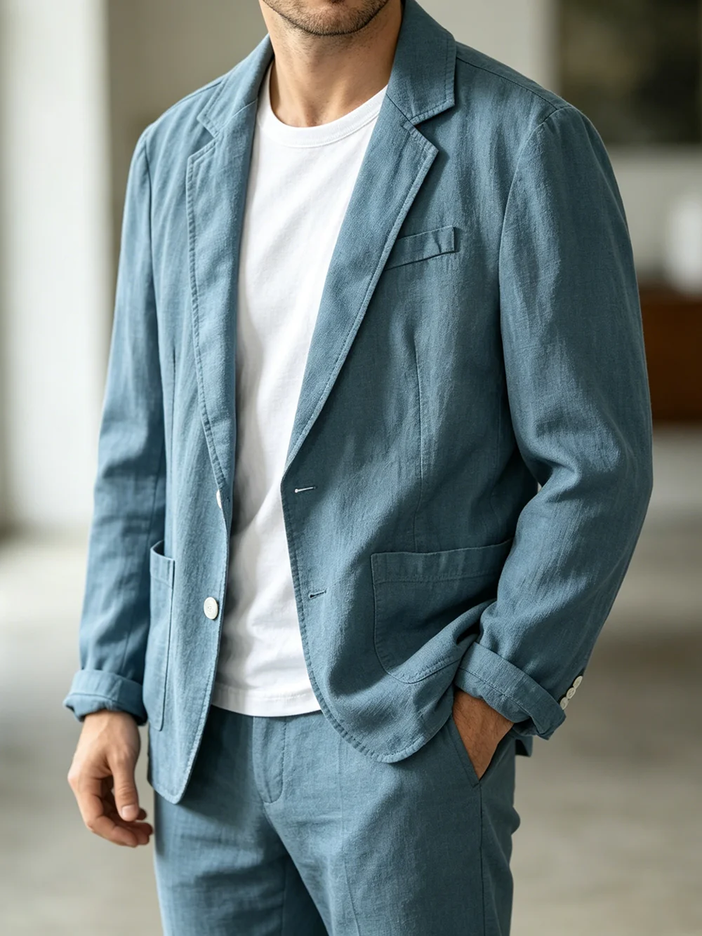 70% Linen 30% Cotton Breathable Men's Blazer Suit Jacket for Men Black Coat Summer Business Lightweight Male Clothes Suit Men
70% Linen 30% Cotton Breathable Men's Blazer Suit Jacket for Men Black Coat Summer Business Lightweight Male Clothes Suit Men