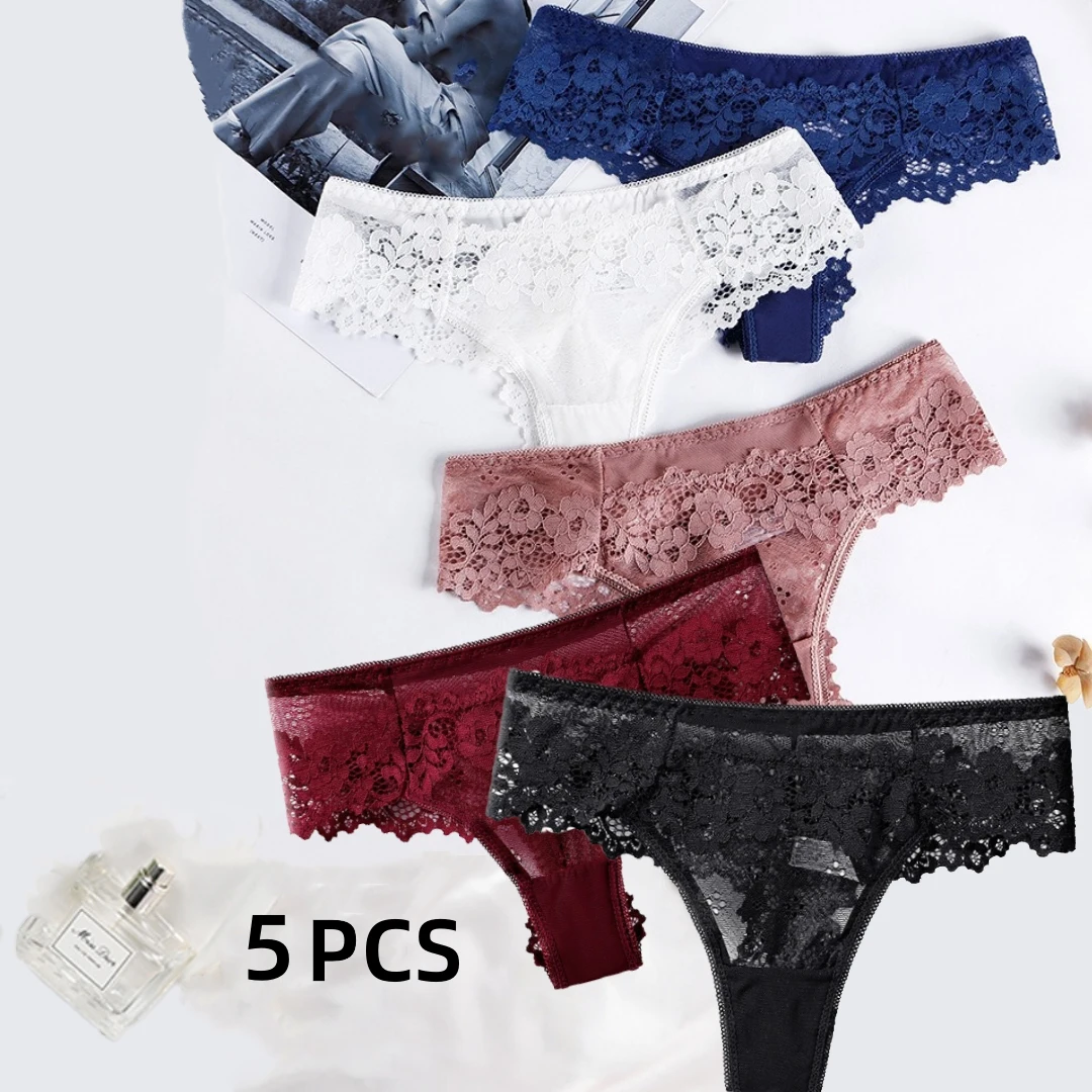 5 PCS Cotton Crotch Sexy Waist Sports Women's Briefs Breathable Underwear Women's Mesh Lace Pure Low Traceless Comfortable
5 PCS Cotton Crotch Sexy Waist Sports Women's Briefs Breathable Underwear Women's Mesh Lace Pure Low Traceless Comfortable