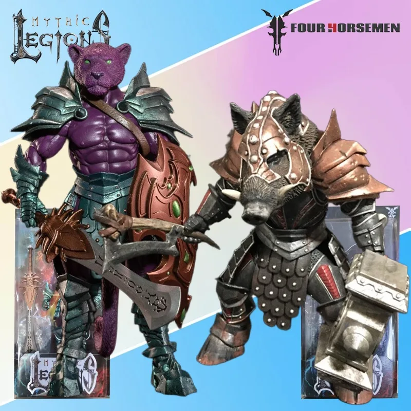 Four Horsemen Studios Genuine Mythic Legions Series Boarrior Wild Boar and Purrrplor Movable Model 1/12 Collection Retro Toys
Four Horsemen Studios Genuine Mythic Legions Series Boarrior Wild Boar and Purrrplor Movable Model 1/12 Collection Retro Toys