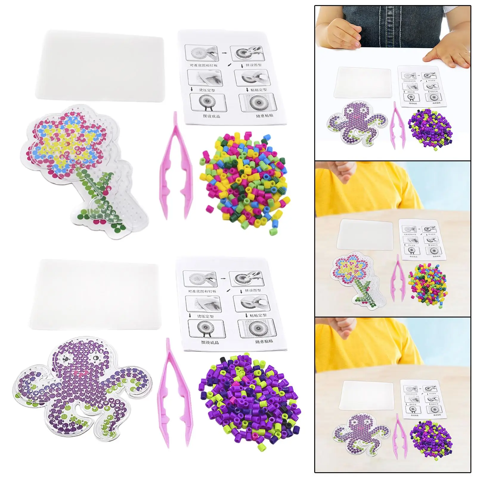 Fuse Beads Iron Beads Set with Pegboard, Ironing Paper and Other Accessories Creative Colorful Melting Beads for Craft Making
Fuse Beads Iron Beads Set with Pegboard, Ironing Paper and Other Accessories Creative Colorful Melting Beads for Craft Making