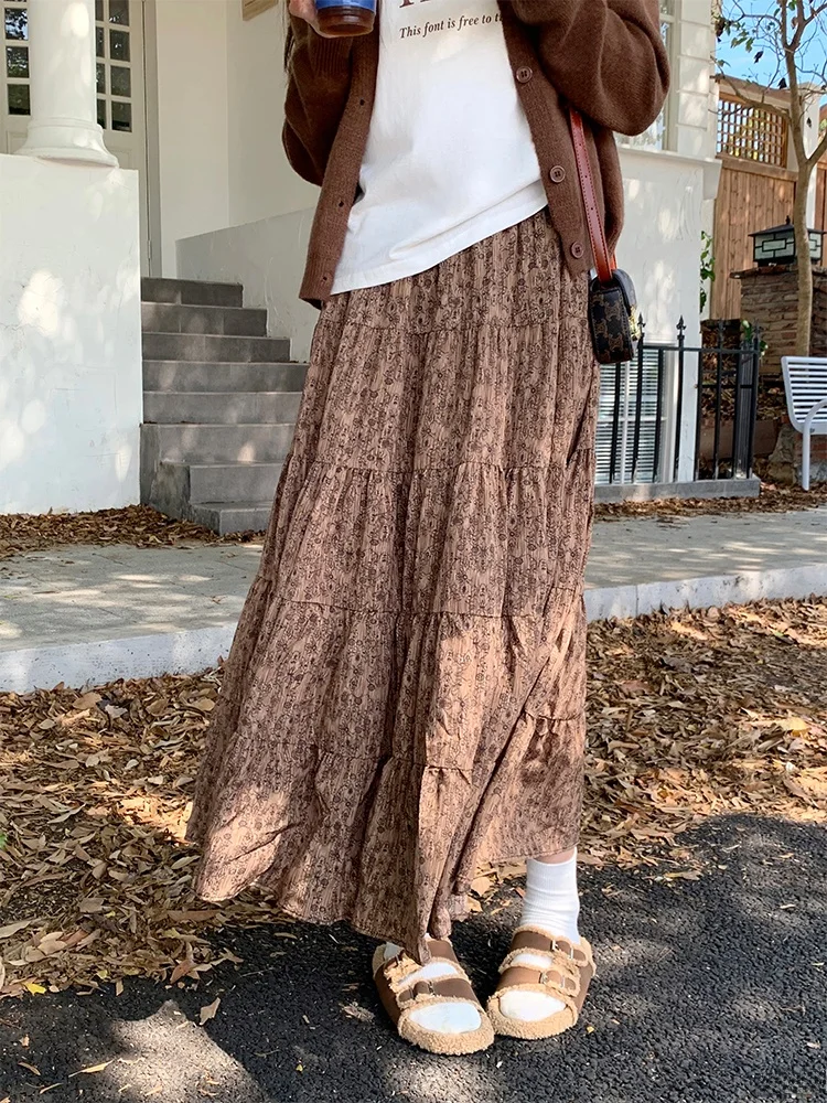 Женская винтажная юбка миди Fraant Lotus с цветочным принтом, А-силуэт, большие размеры, с завышенной талией, из полиэстера, стройнящая, летняя, повседневная
Женская винтажная юбка миди Fraant Lotus с цветочным принтом, А-силуэт, большие размеры, с завышенной талией, из полиэстера, стройнящая, летняя, повседневная