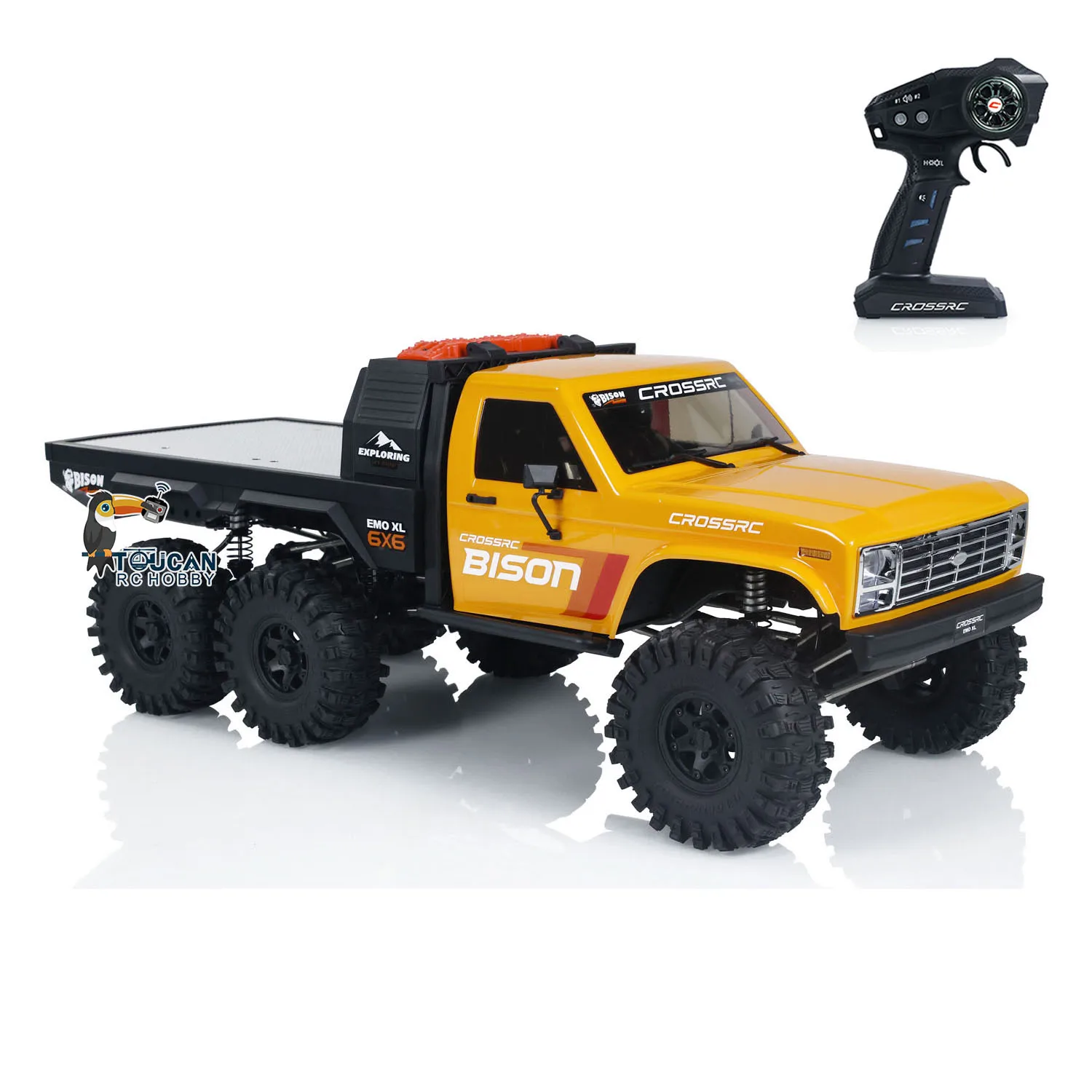 2025ver 6x6 CORSSRC 1/8 RC Crawler Car EMO XL 6WD Radio Control Off Road Vehicles 560 Brushed Motor 880 ESC Light Sound Model
2025ver 6x6 CORSSRC 1/8 RC Crawler Car EMO XL 6WD Radio Control Off Road Vehicles 560 Brushed Motor 880 ESC Light Sound Model