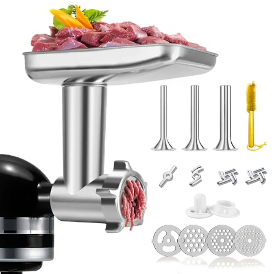 Stainless Steel Meat Grinder Attachment for KitchenAid Stainless Steel Meat Grinder Attachment Sausage Stuffer Attachment for K
Stainless Steel Meat Grinder Attachment for KitchenAid Stainless Steel Meat Grinder Attachment Sausage Stuffer Attachment for K
