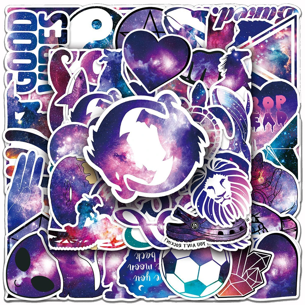 10/30/50pcs Purple Starry Sky Pattern Aesthetic Stickers Funny Cartoon Creative Decal Skateboard Laptop Phone Sticker Decoration
10/30/50pcs Purple Starry Sky Pattern Aesthetic Stickers Funny Cartoon Creative Decal Skateboard Laptop Phone Sticker Decoration
